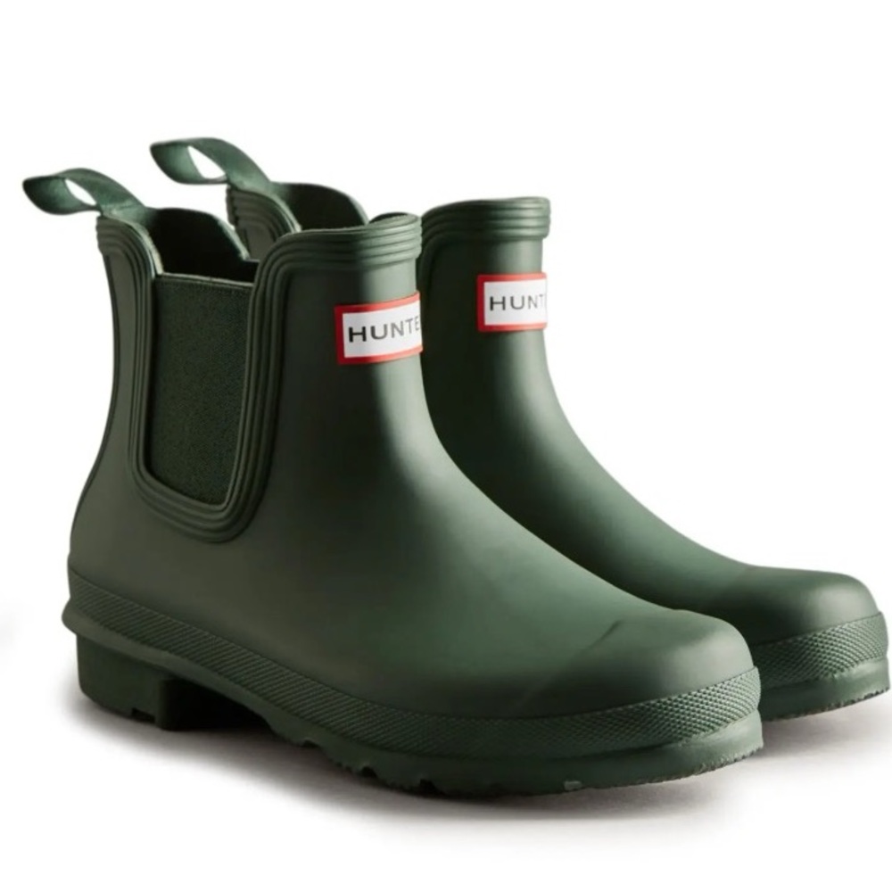 Hunter Women’s Short Green Rain Boots